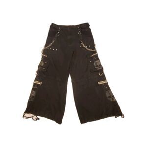 Tripp NYC Daang Goodman Mens XL Dagger Cargo Zip Off Chain Rave Baggy Goth Pants